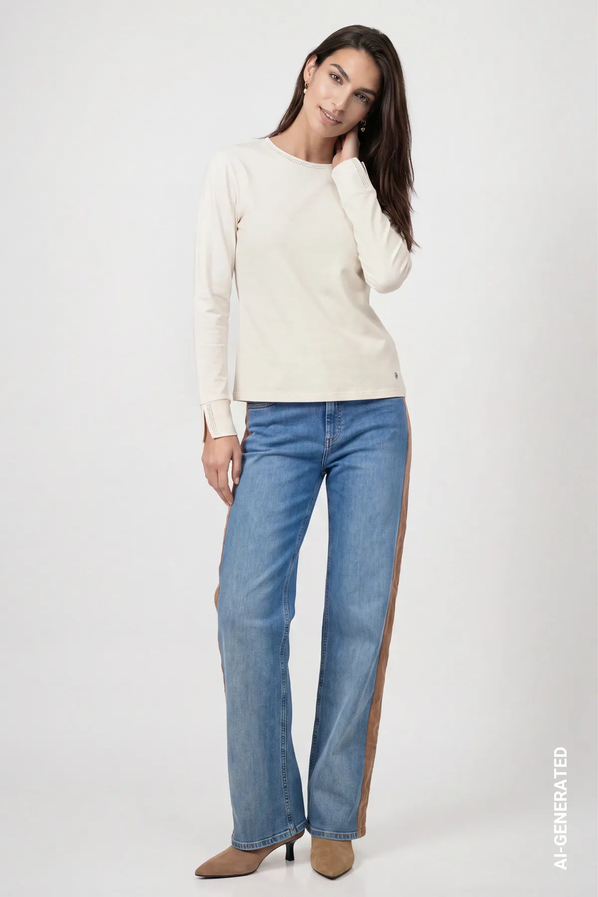 Langarmshirt aus Baumwolle