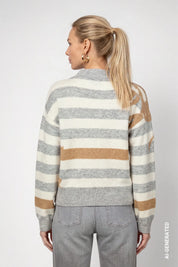 Strickpullover gestreift