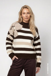 Strickpullover gestreift