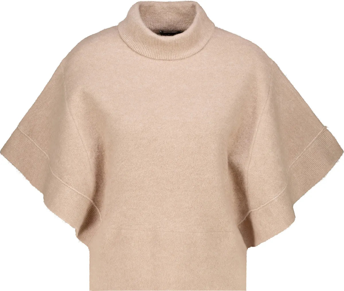 Strickpullover mit kurzen Fledermausärmel