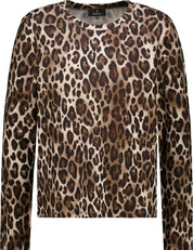 Langarmshirt mit Leomuster