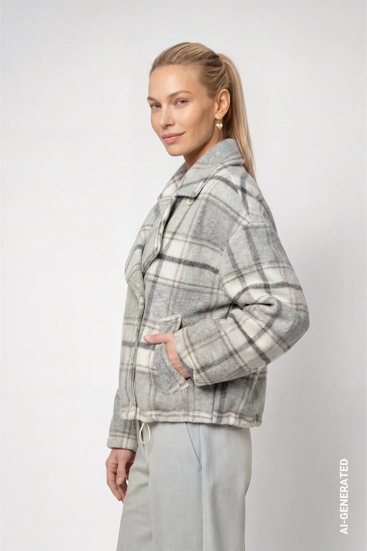 Übergangsjacke kariert