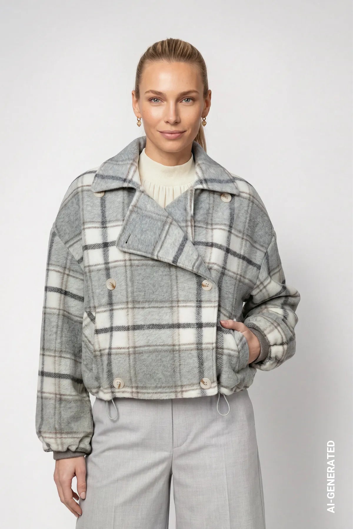 Übergangsjacke kariert