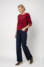 Strickpullover mit Paisley-Muster