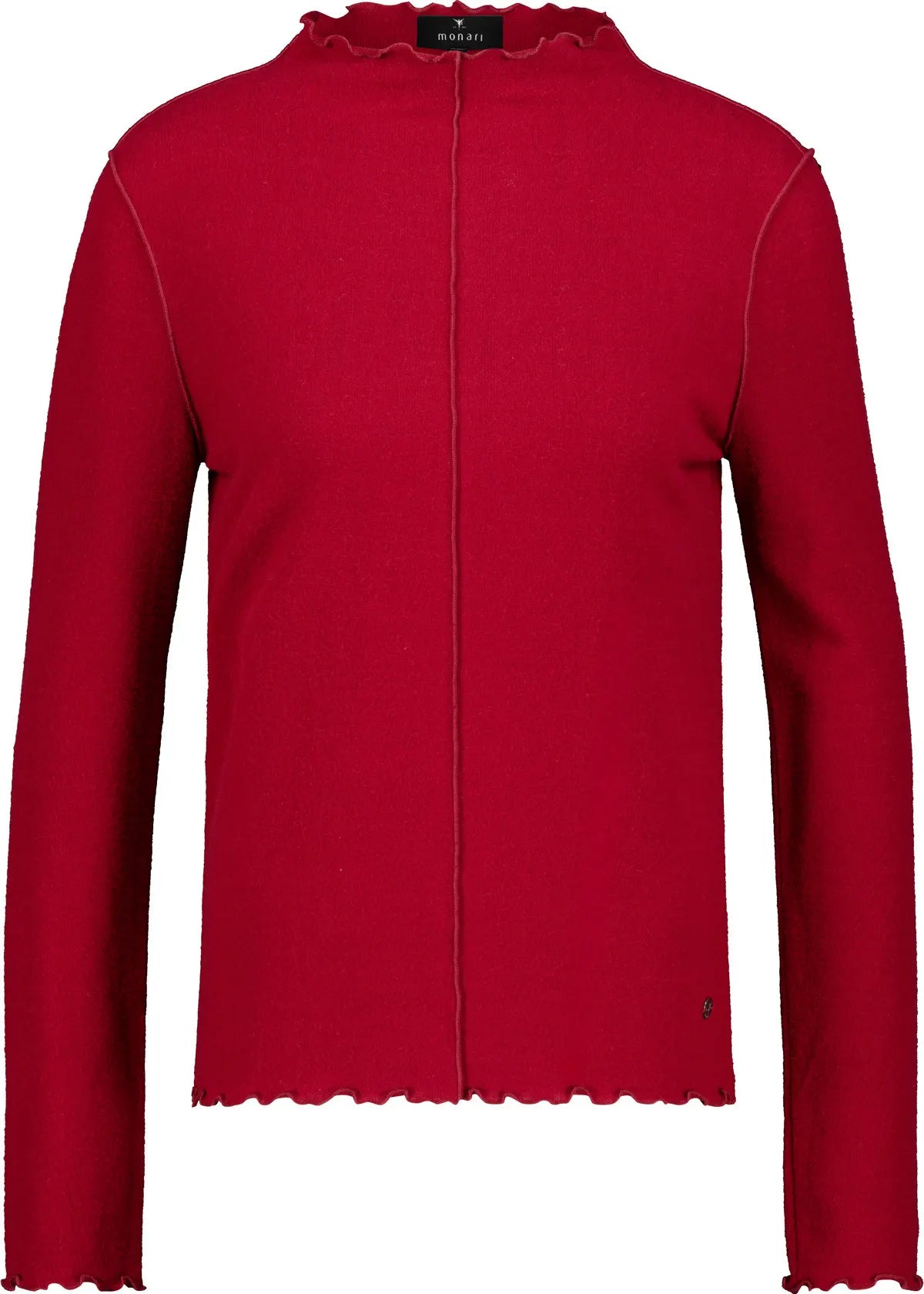 Langarmshirt mit gewelltem Saum
