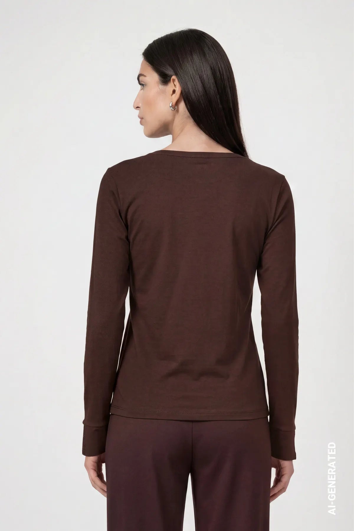 Langarmshirt aus Baumwolle