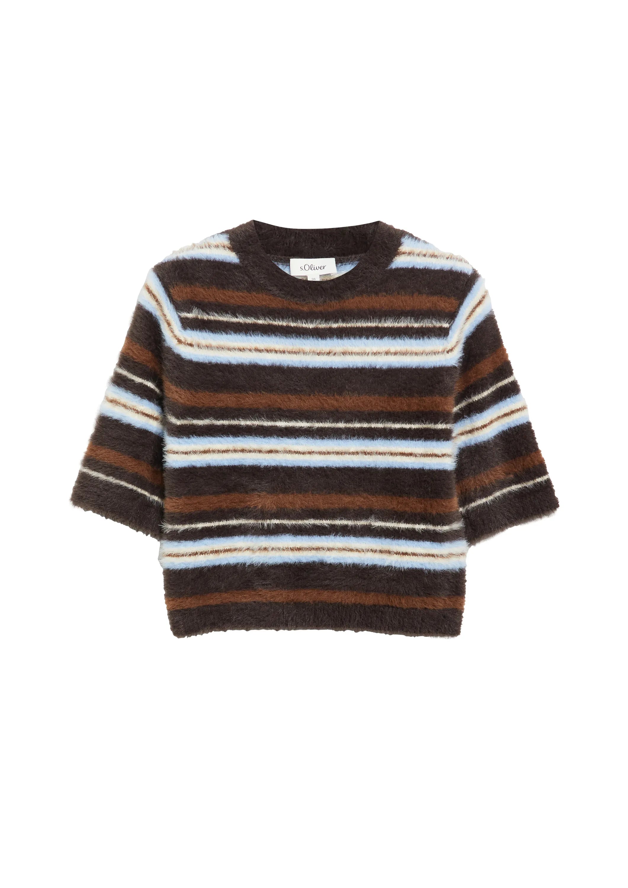 Strickpullover mit Kurzarm