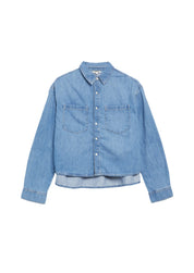 Jeansbluse aus Baumwolle