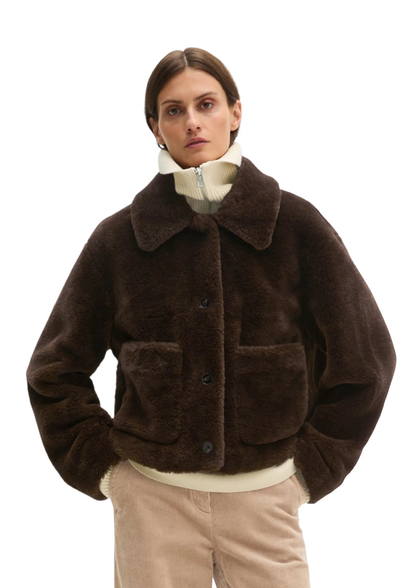 Teddyjacke Regular Fit