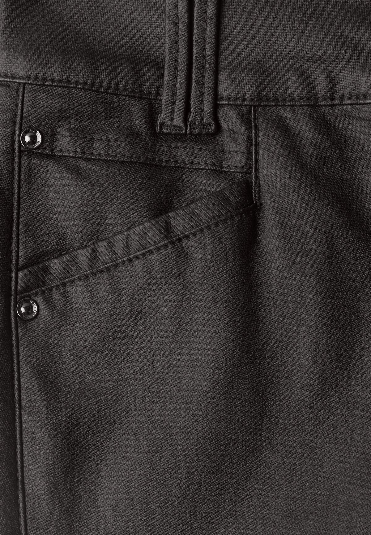 Hose in Leder-Optik Slim Fit