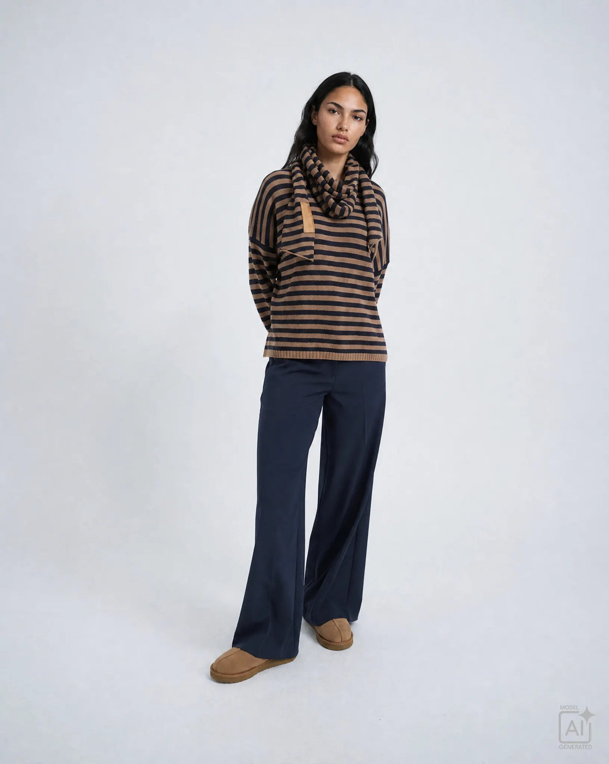 Strickpullover aus Wollmix