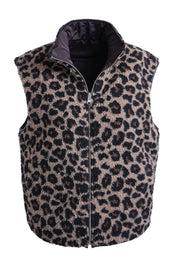Teddy-Weste reversible
