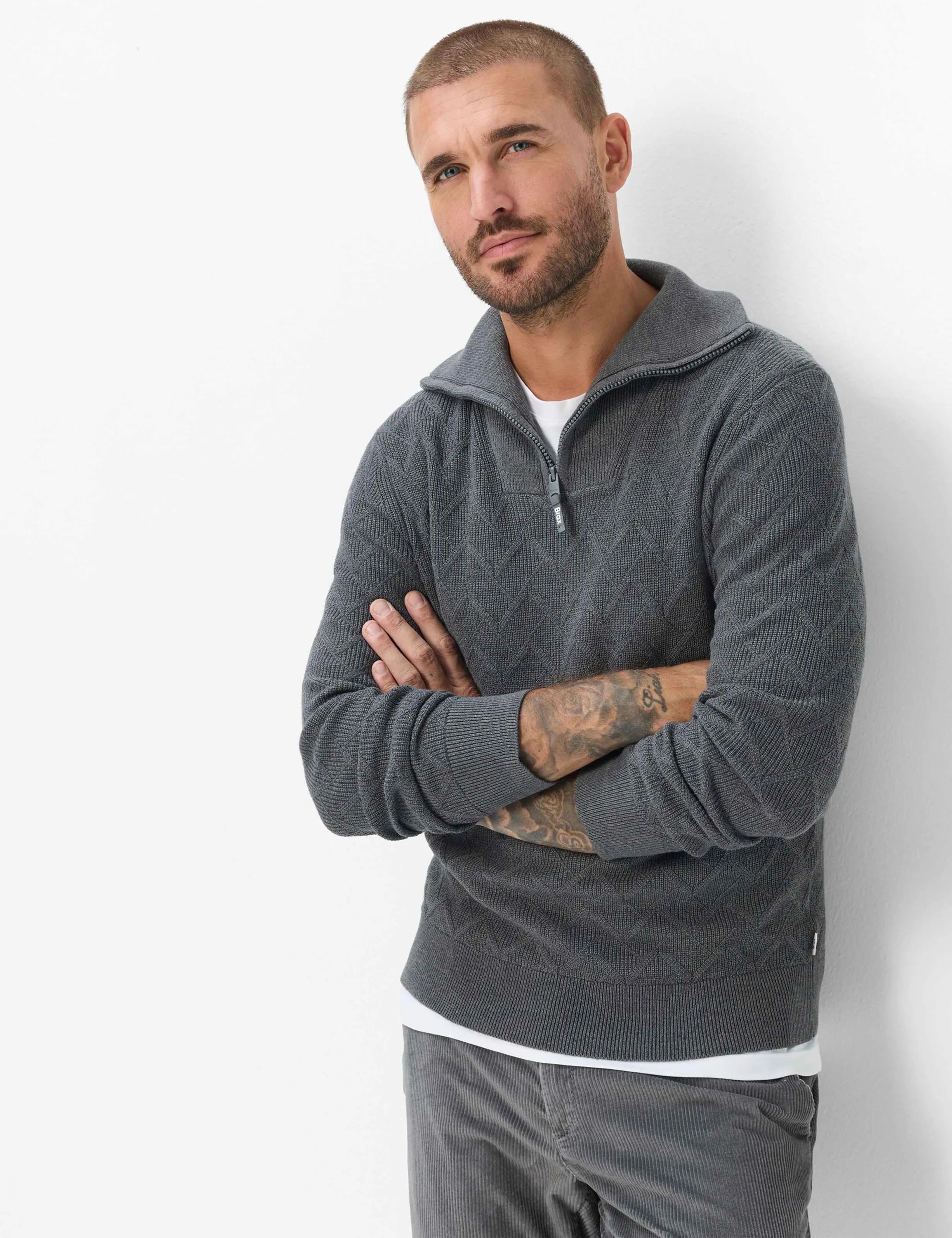 Strickpullover SÖREN aus Baumwollmix