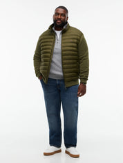 Hybrid-Steppjacke mit Stehkragen