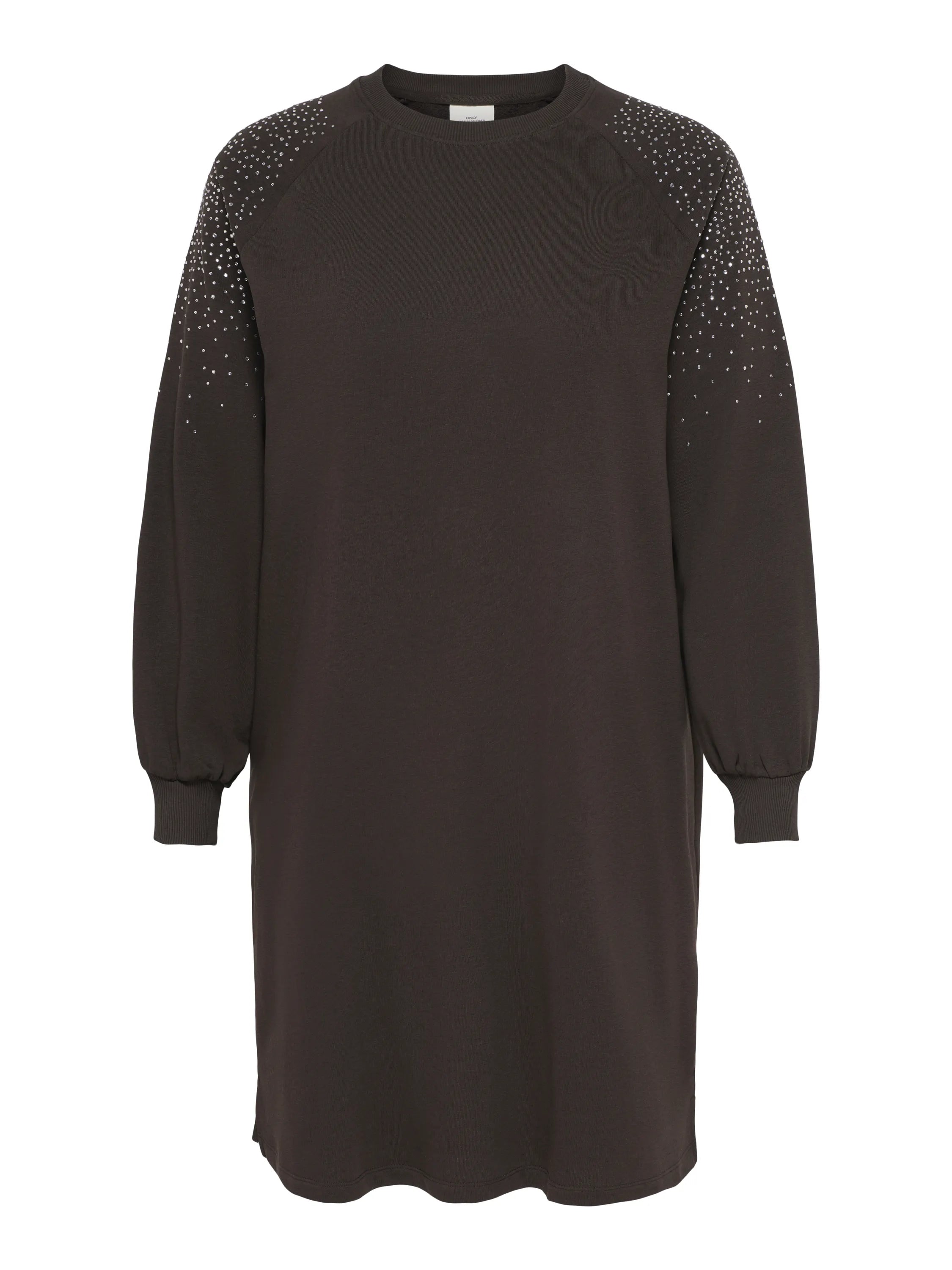 Sweatshirtkleid Midi aus Baumwollmix