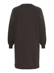 Sweatshirtkleid Midi aus Baumwollmix