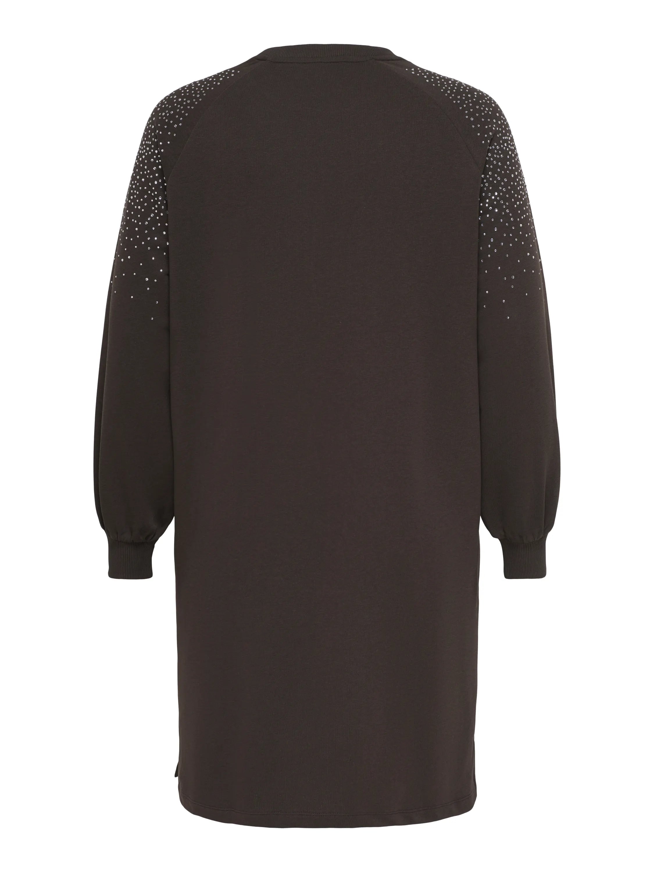 Sweatshirtkleid Midi aus Baumwollmix