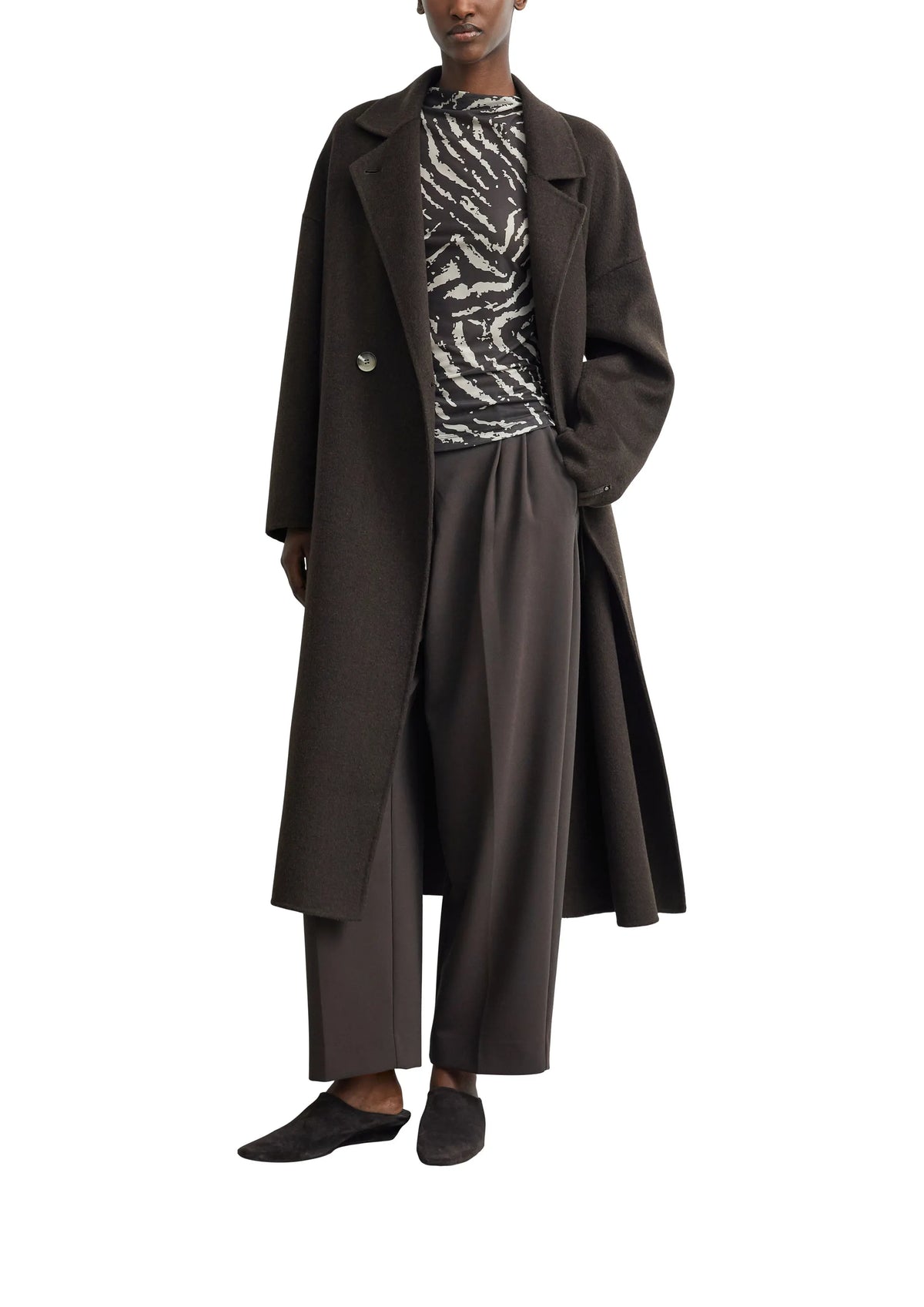 Langarmshirt gemustert