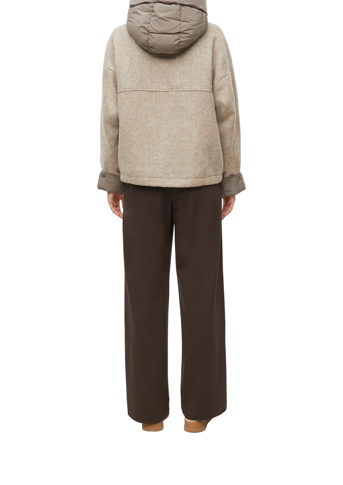 Übergangsjacke mit Steppkapuze