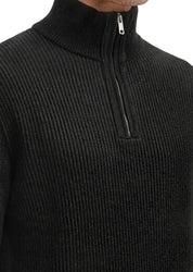 Strickpullover mit Troyer-Kragen Regular Fit