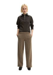 Tweed-Jerseyhose Relaxed Fit