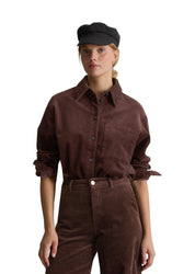 Cordbluse Relaxed-Fit