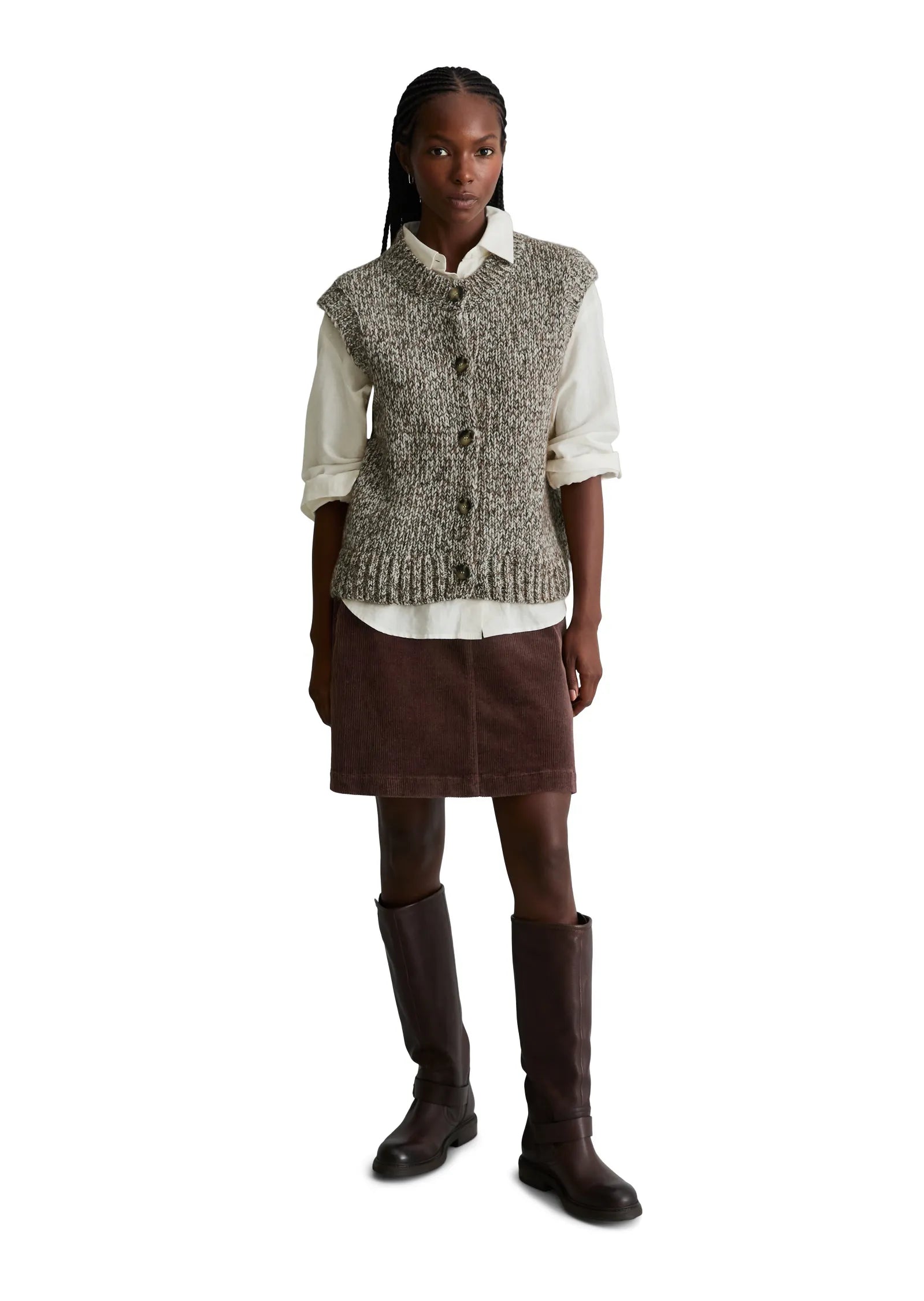 Ärmelloser Cardigan relaxed