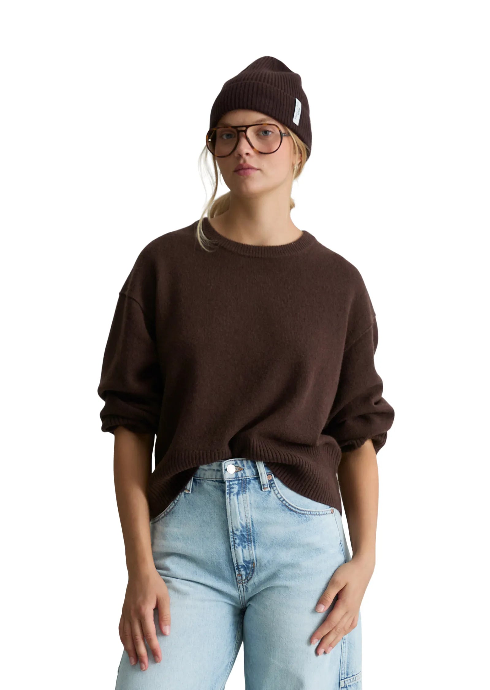 Merino-Strickpullover Oversize Fit