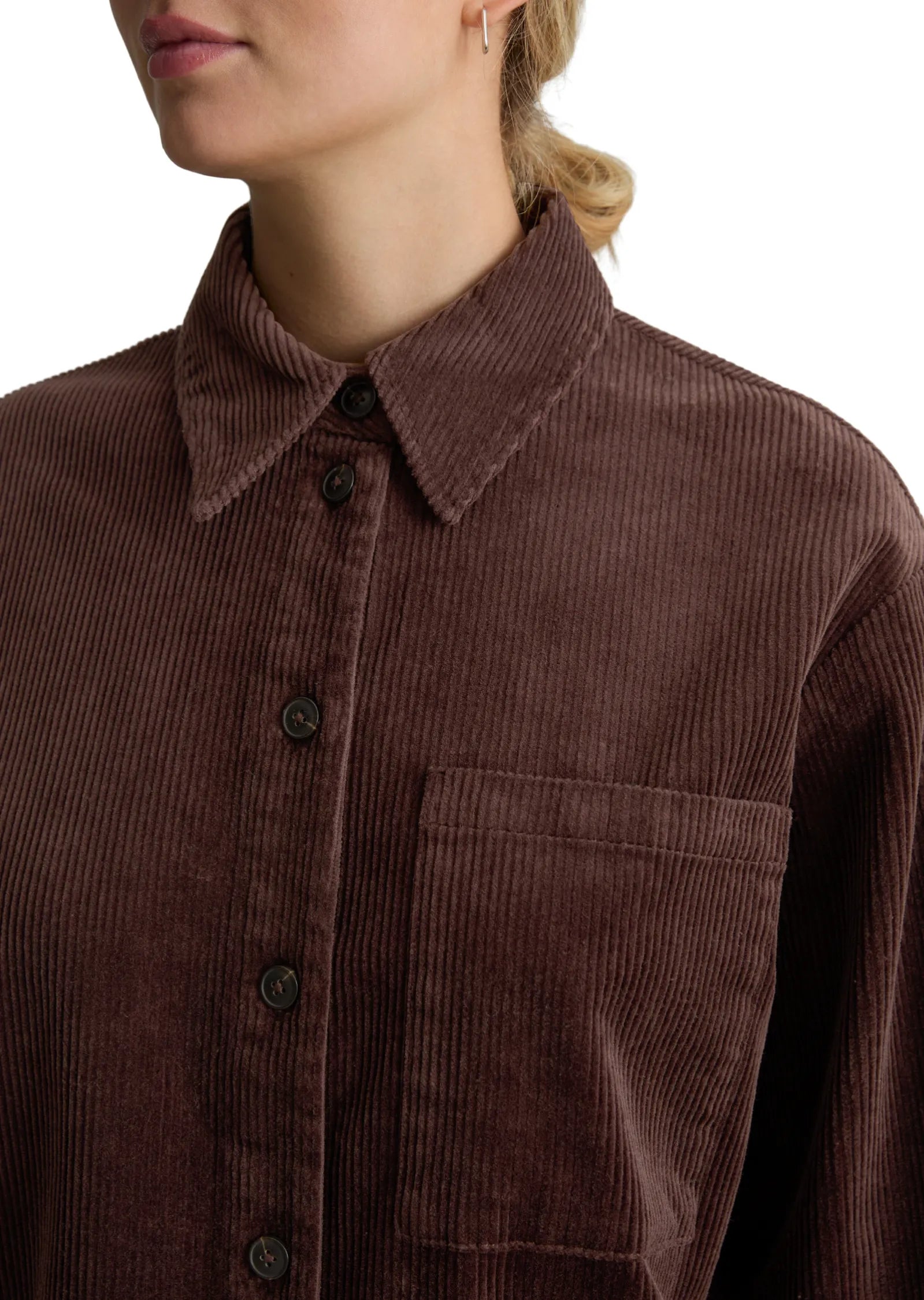Cordbluse Relaxed-Fit