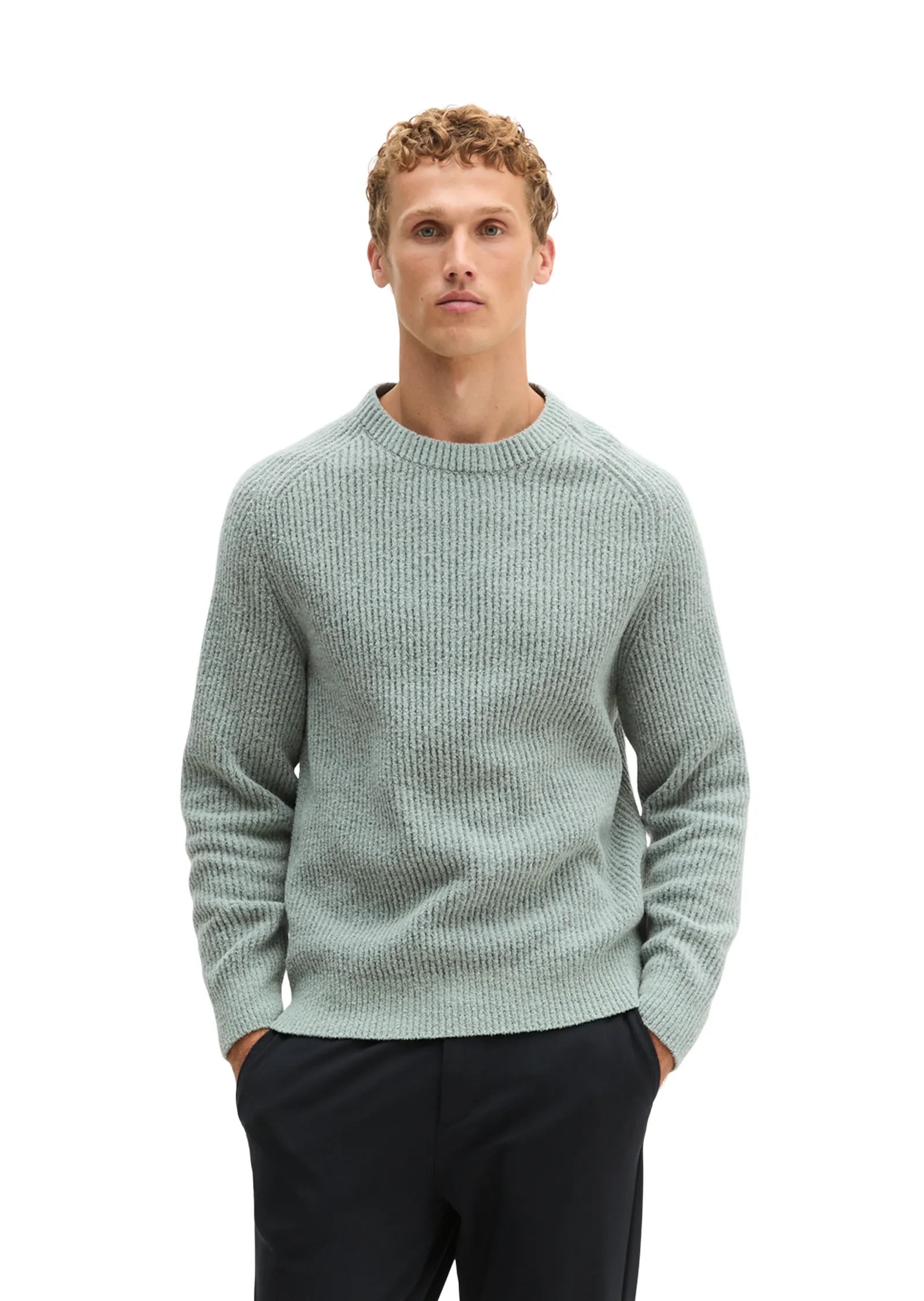 Strickpullover aus Schurwollmix