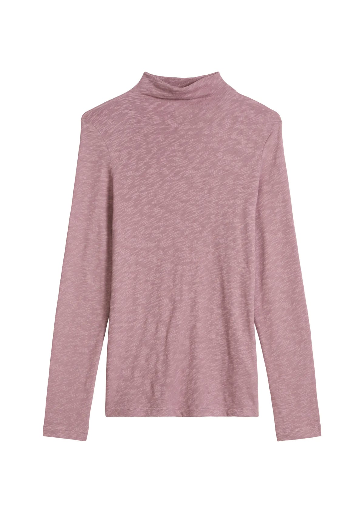 Langarmshirt mit hohem Kragen