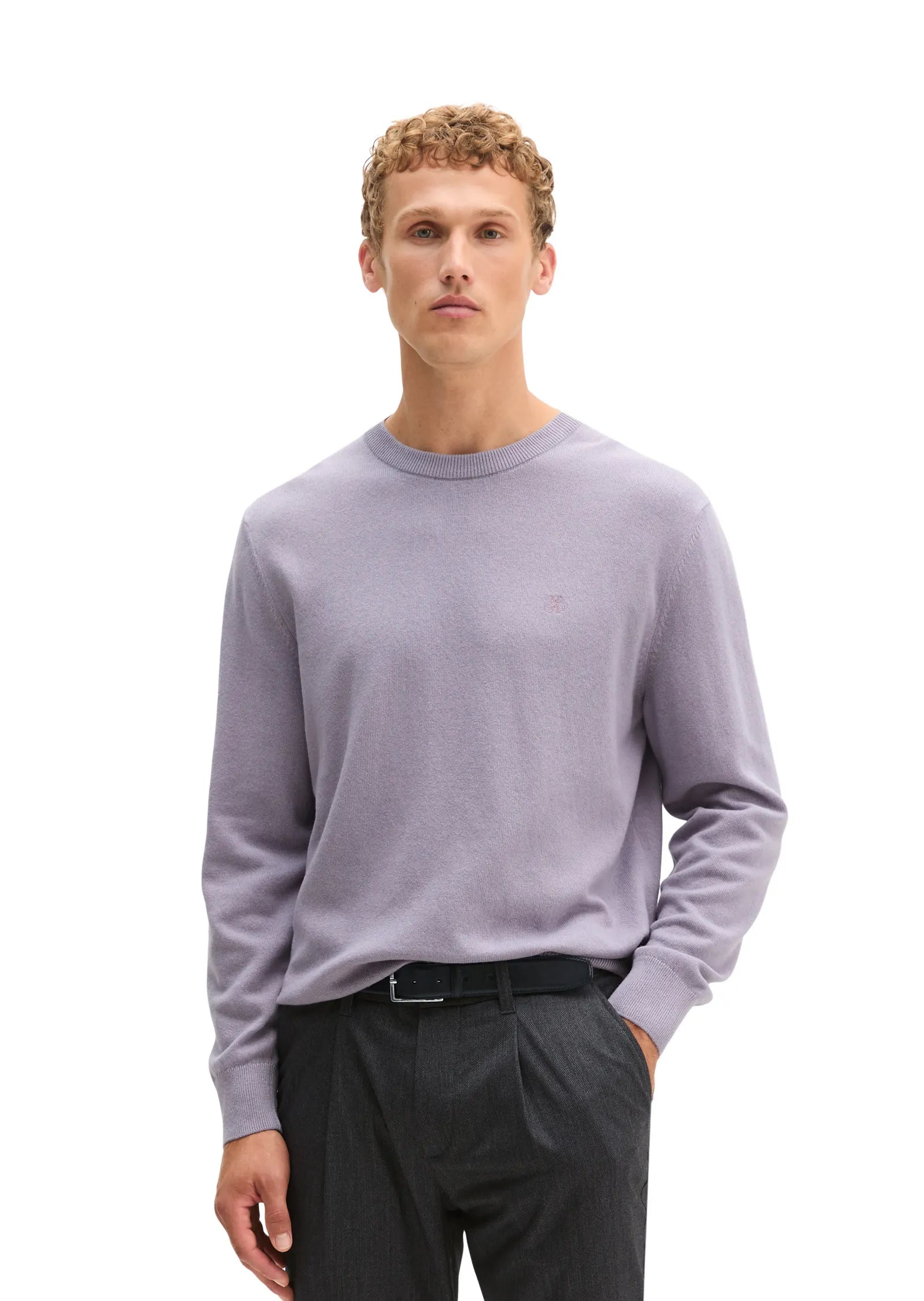 Strickpullover aus Schurwollmix