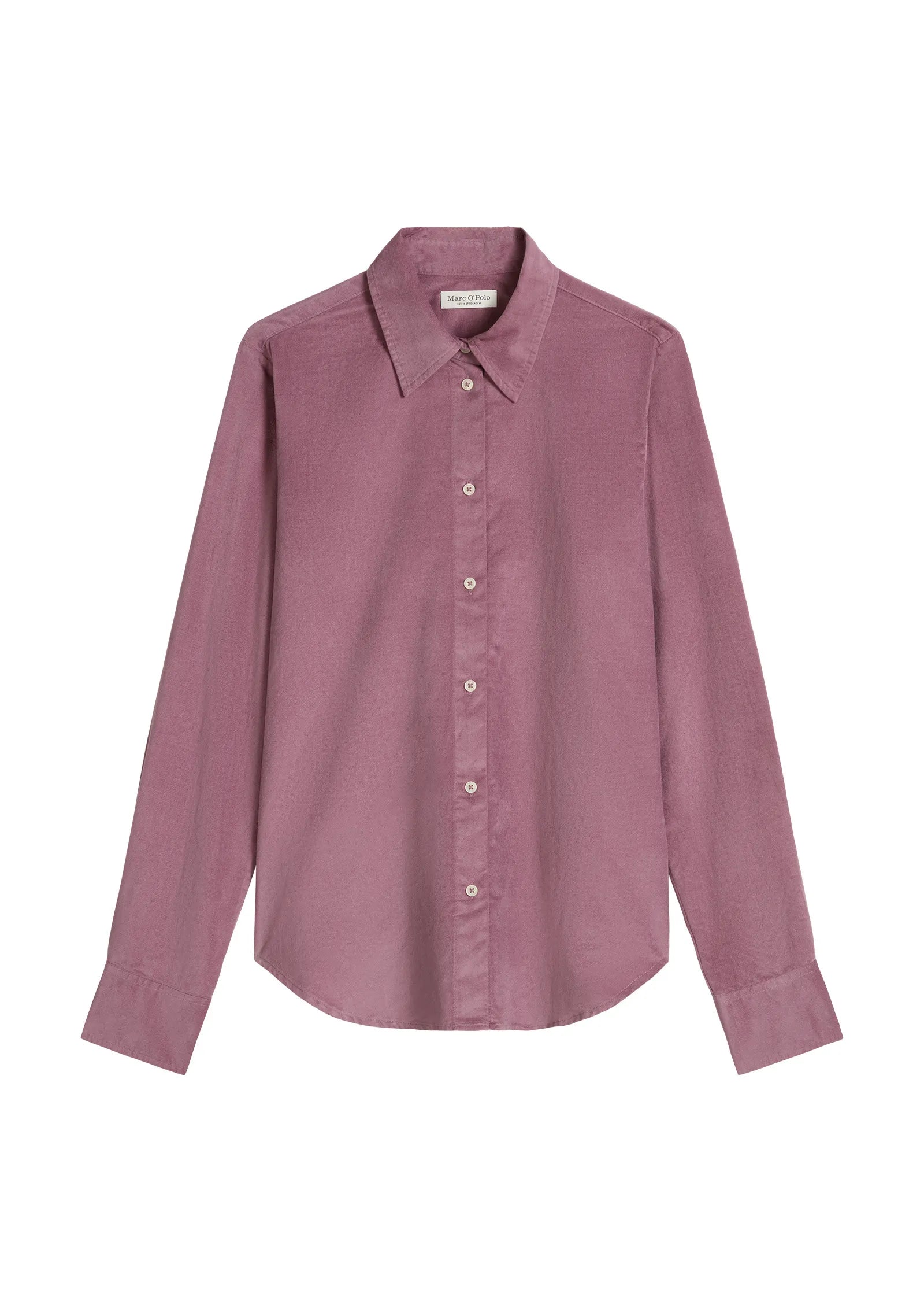 Samtbluse Slim Fit