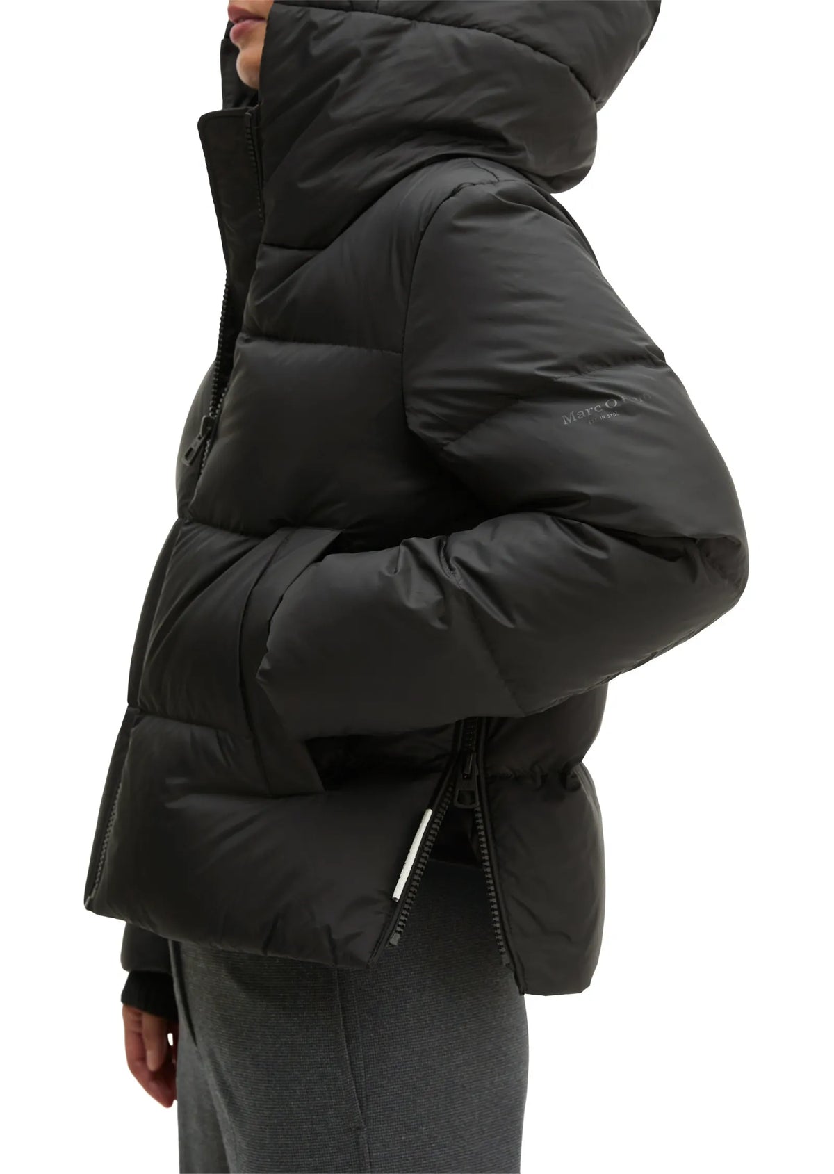Daunenjacke mit Kapuze