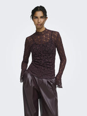 Bluse aus Spitze