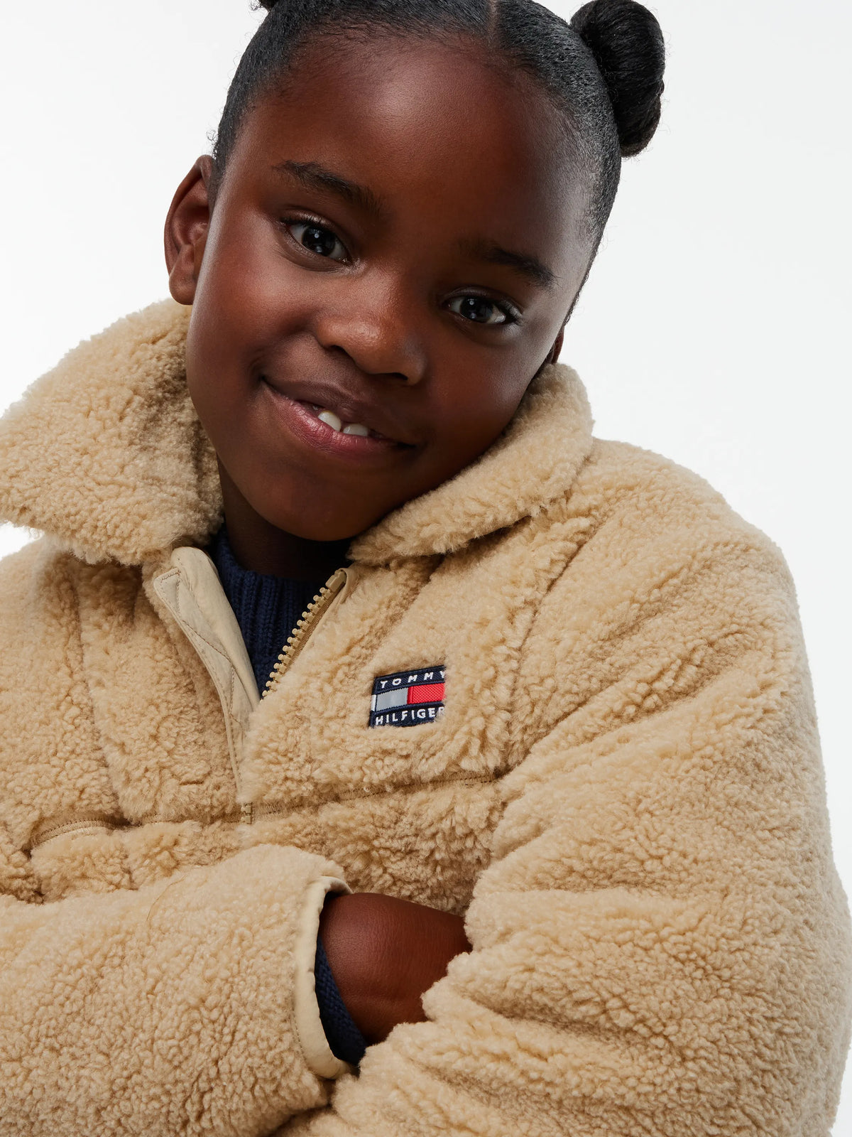 Fleecejacke mit aufliegendem Kragen