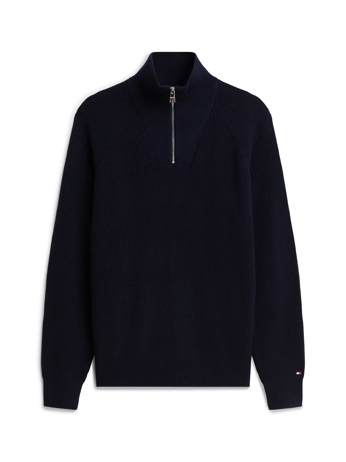 Strickpullover mit Quarter Zip