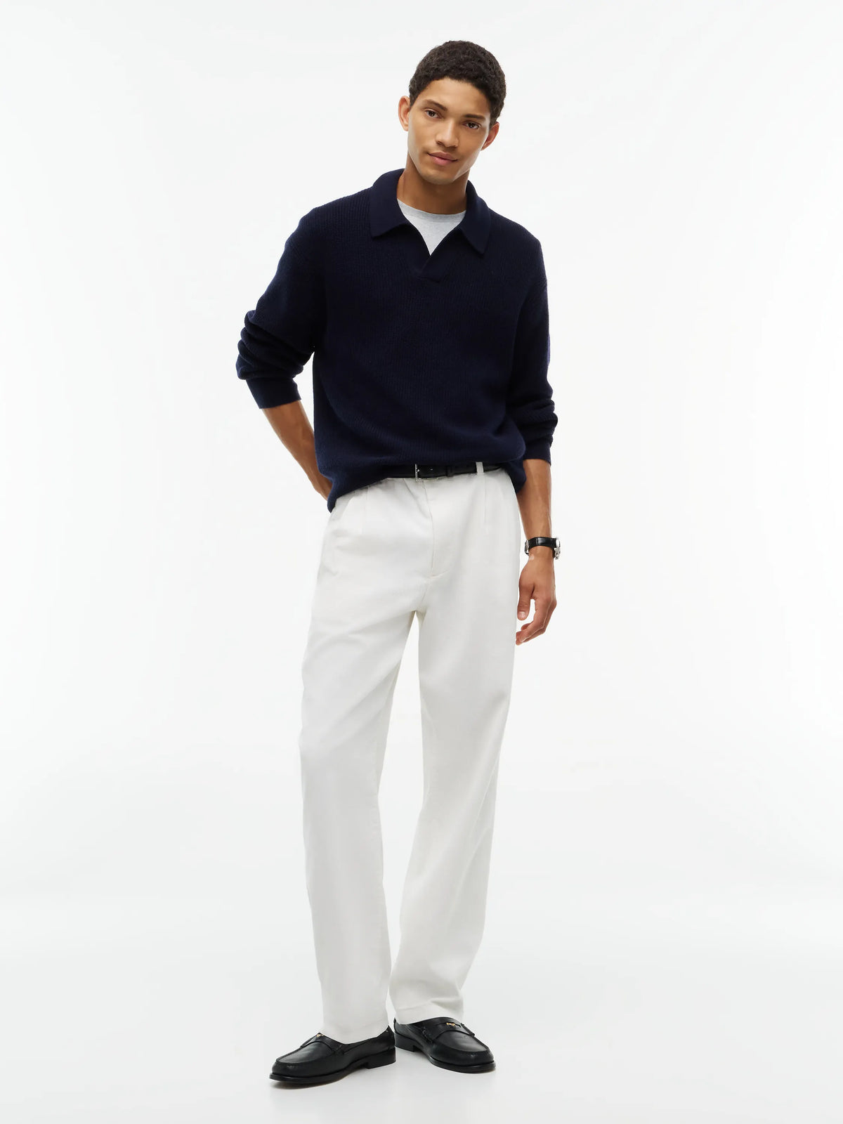 Strickpoloshirt FISHERMAN RIB