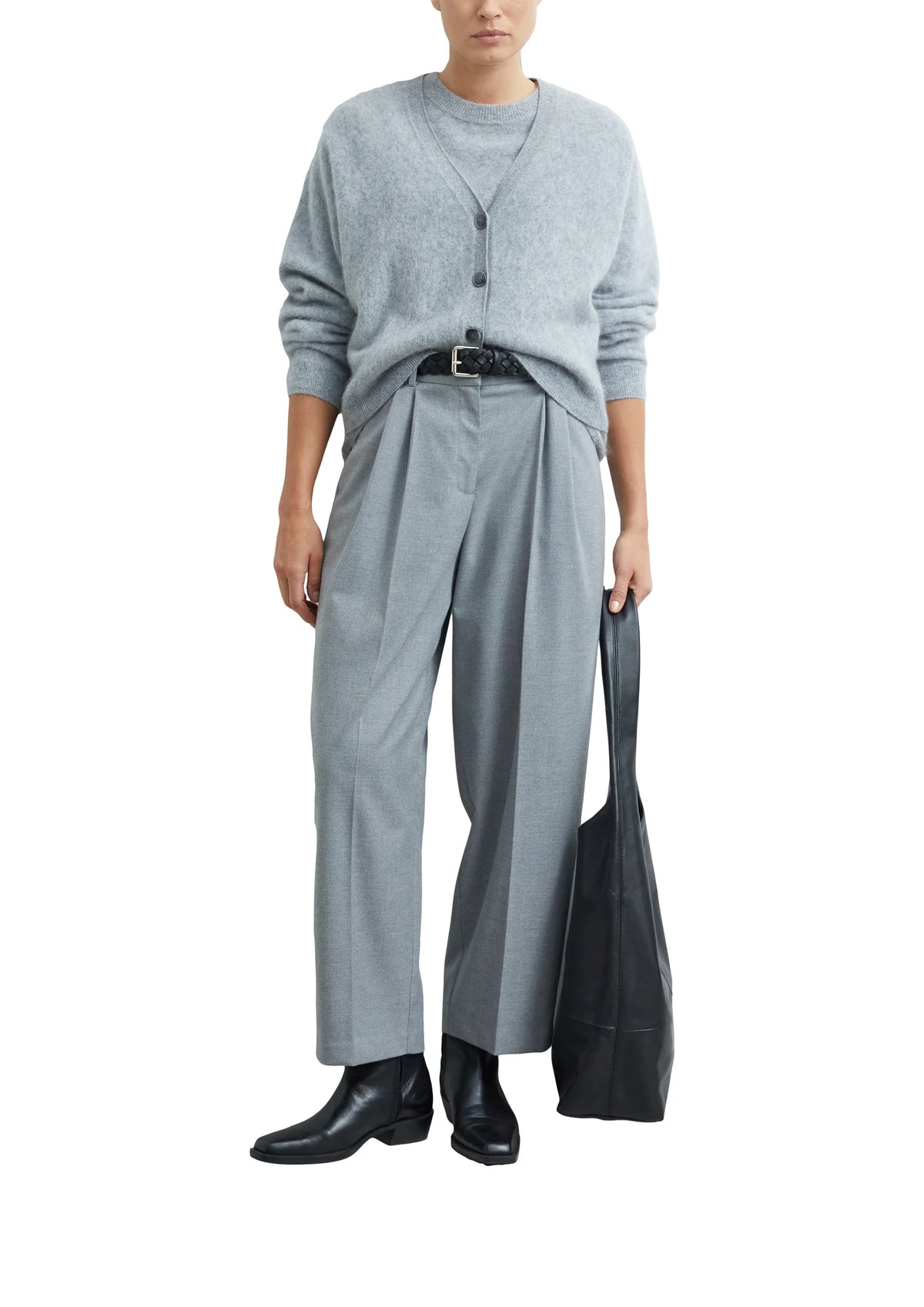 Bundfaltenhose Wide Leg