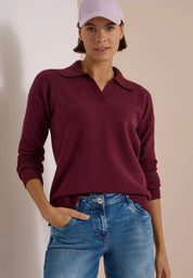 Strickpullover aus Baumwollmix