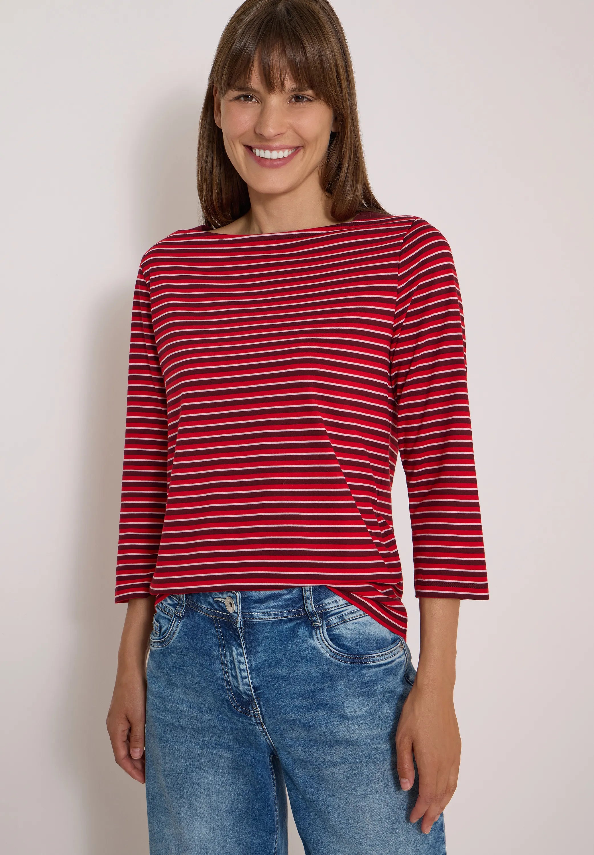 Langarmshirt gestreift