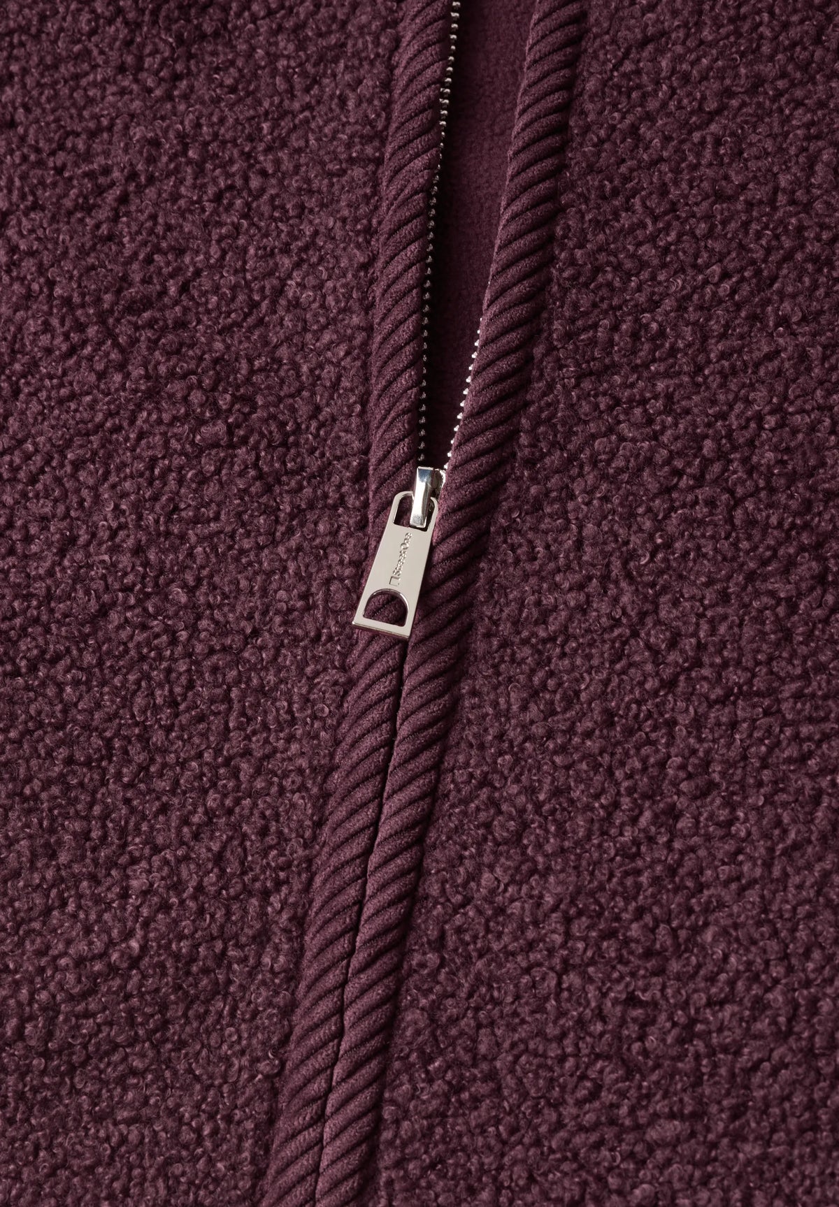 Teddy-Weste mit Zipper und Corddetails
