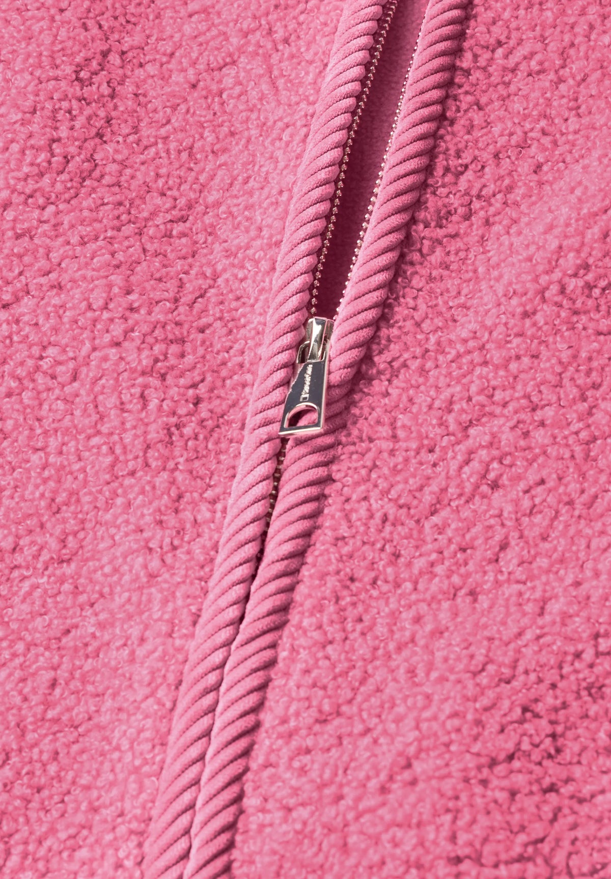 Teddy-Weste mit Zipper und Corddetails