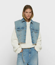 Jeansweste cropped