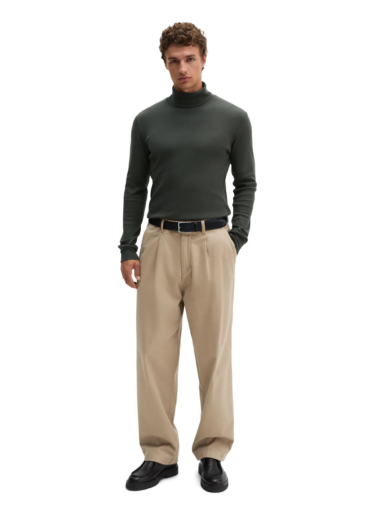 Rollkragenpullover aus Bio-Baumwolle