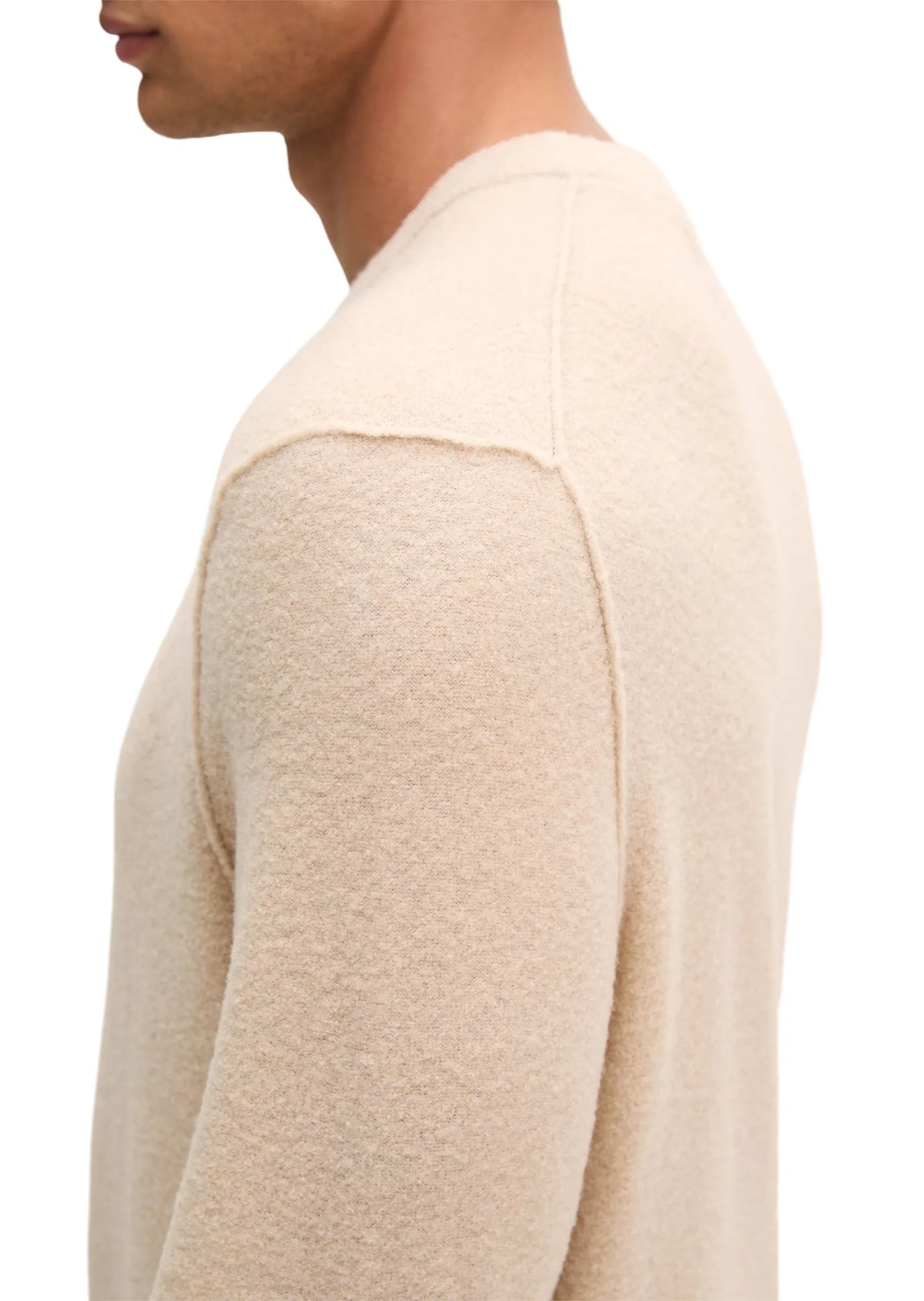Bouclé-Strickullover Regular Fit