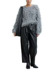 Strickpullover mit Fransen