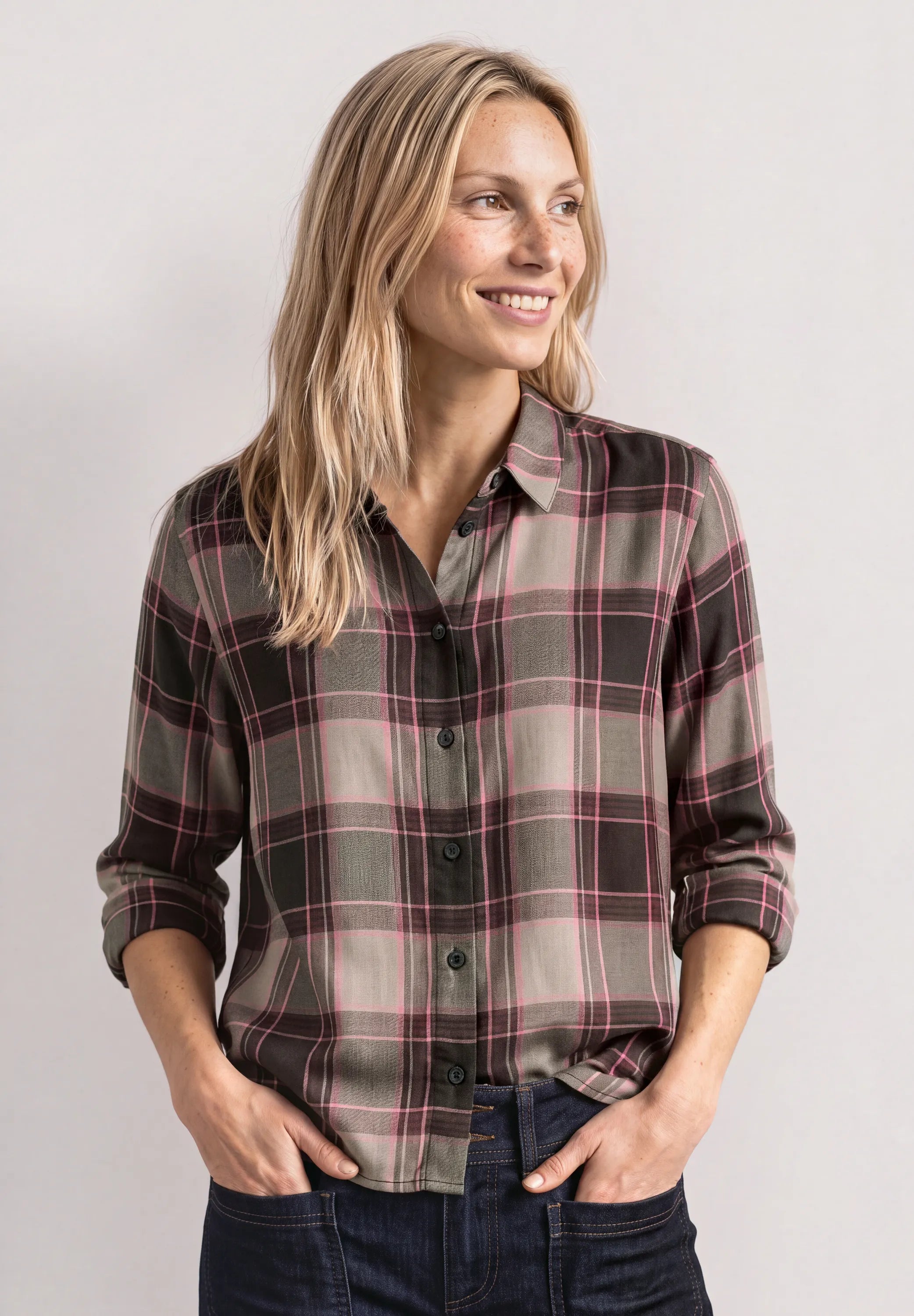 Bluse aus Viskosemix