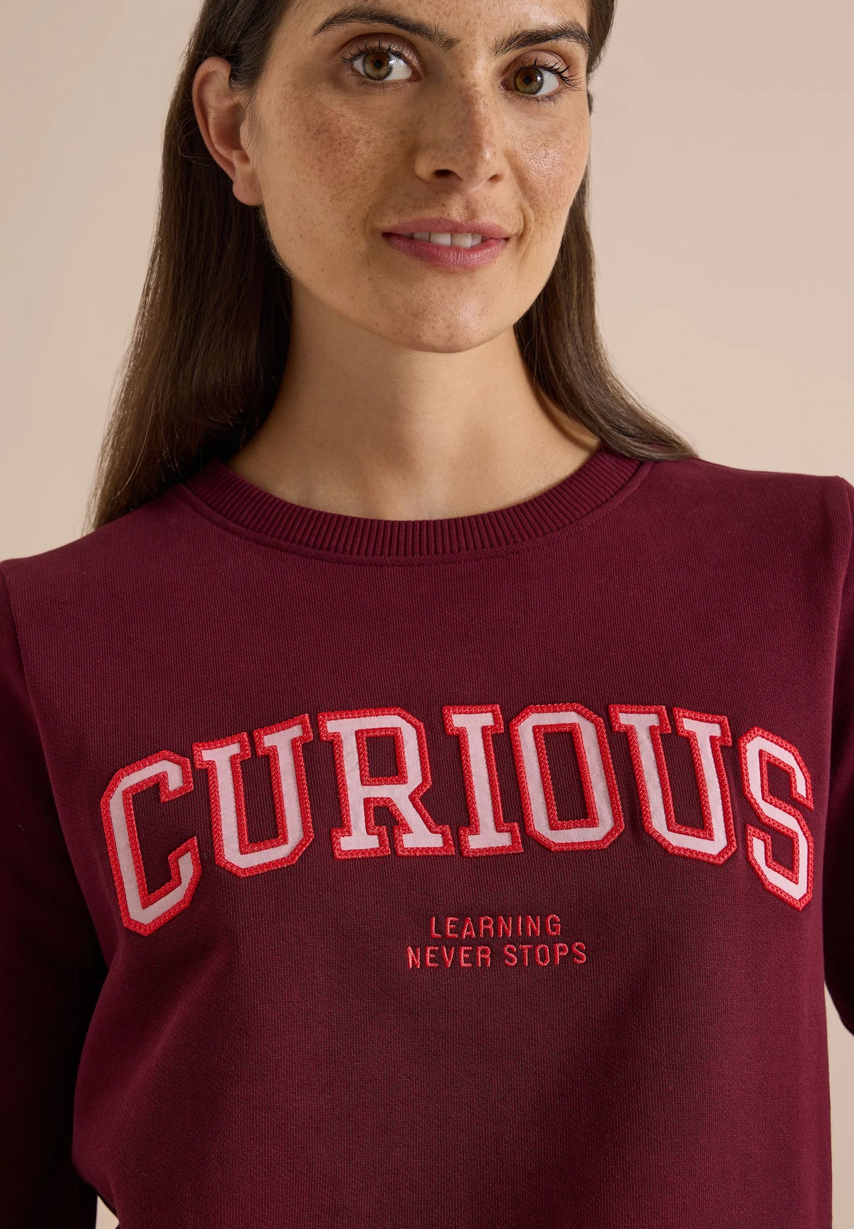 Sweatshirt mit Stickerei