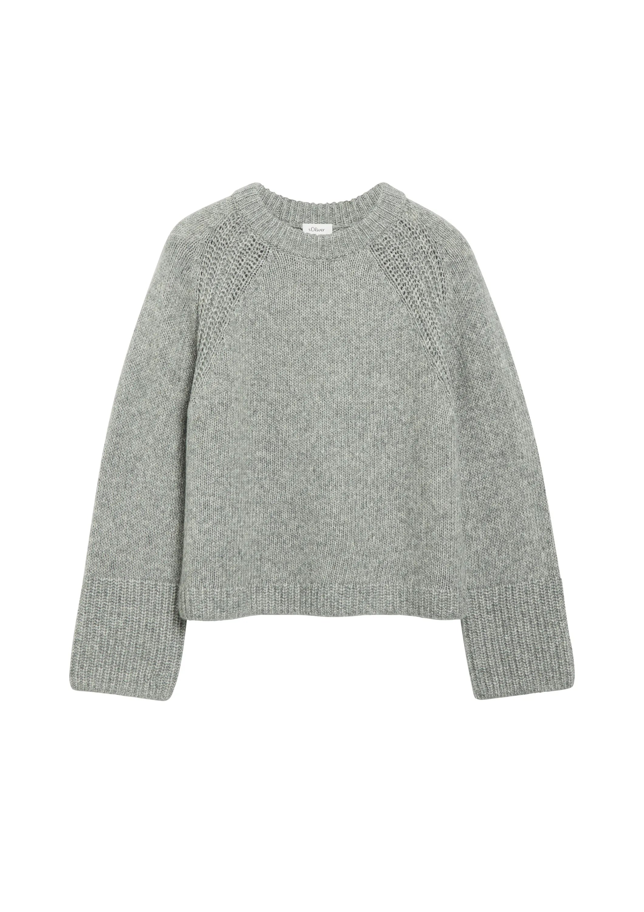 Strickpullover aus Baumwollmix